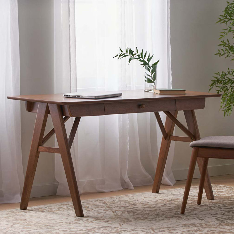 Bureau d'écriture avec tiroirs en bois