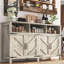 Buffet Farmhouse avec 4 portes - Brun