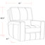 Ensemble de salon inclinable en cuir véritable 3 pièces Lloyd-1701223114-1755828190