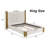 Elvyra Velvet Upholstered Low Profile Platform Bed-808033228-808201921