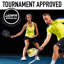Pickleballs Franklin Sports X-26 - intérieur - paquet de 12 - Approuvé par les États-Unis - jaune