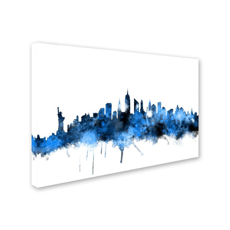 « new york horizon ii », reproduction d’impression sur toile tendue, H 16 po x l 24 po x P 2 po