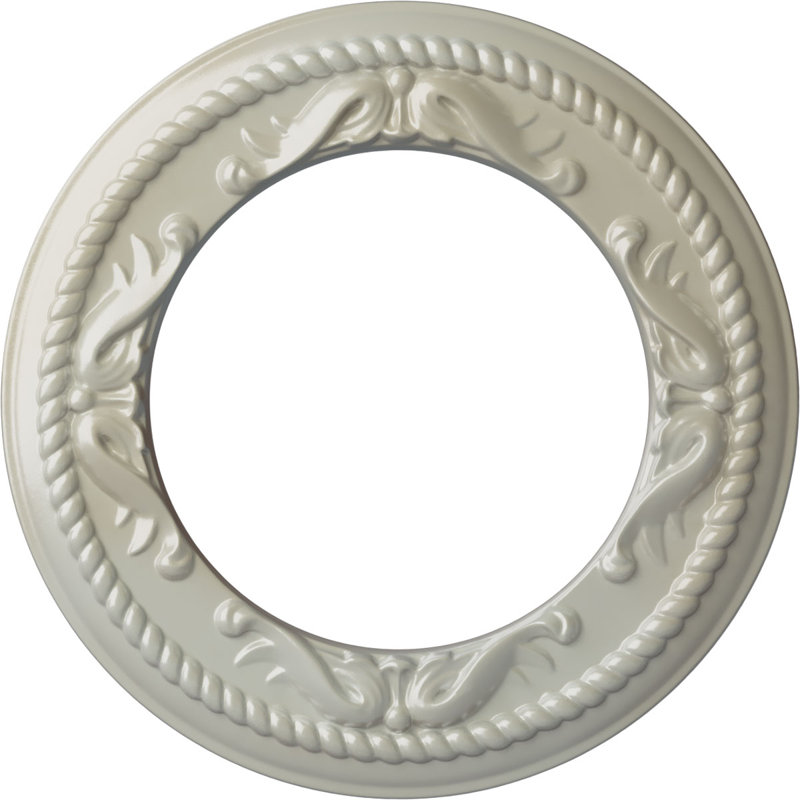 Médaillon de plafond H 12,25 po x l 12,25 po x P 0,875 po, Bleu Flash
