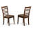 5 Piece Dining Table Set for 4 Includes a Square Kitchen Table and 4 Linen Fabric Dining Room Chairs, 36x36 Inch, Mahogany-1554522942-1505250888
