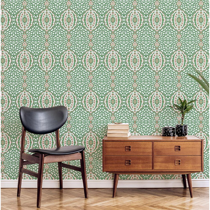 Nomad Ottoman Jewel 10' L x 24" W Peel and Stick Wallpaper Roll, Royal, Peel & Stick