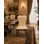 Athena Leather King Louis Back Side Chair in Ivory