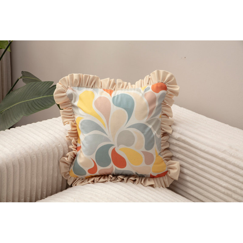 Housse de coussin, Motif abstrait multicolore
