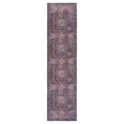 Low-Pile Washable Area Rug Runner 2'6''X10' For Living Room, Bedroom, Kitchen  Burgundy  - Non-Slip, Non-Shedding, Useful Application 2'6''X10', Non-Slip Strong