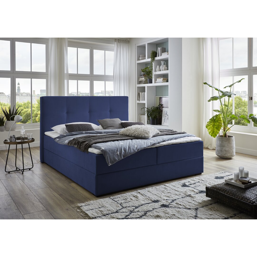 Boxspringbett Latchford mit Topper und Bettkasten