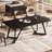 Rectangular Dining Table with Heavy-Duty Metal Frame