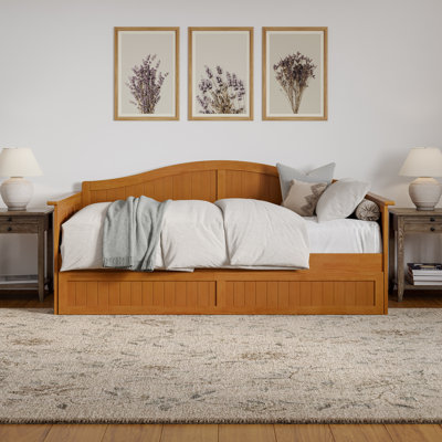 Nantucket Solid Wood Twin Daybed with Twin Trundle by Red Barrel Studio