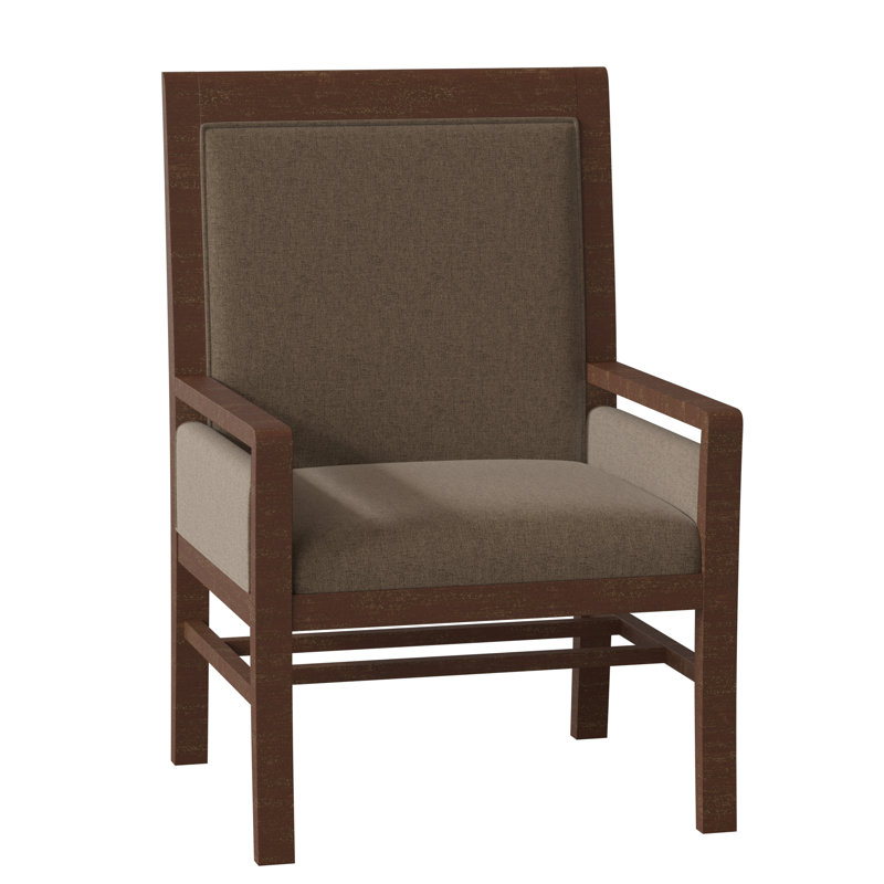 Laguna Upholstered Arm Chair, 8789 Indigo, Walnut
