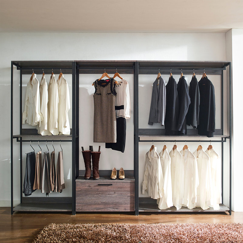 Joaovictor Manufactured Wood Closet System, 77.7" H x 47.2" W x 17.3" D
