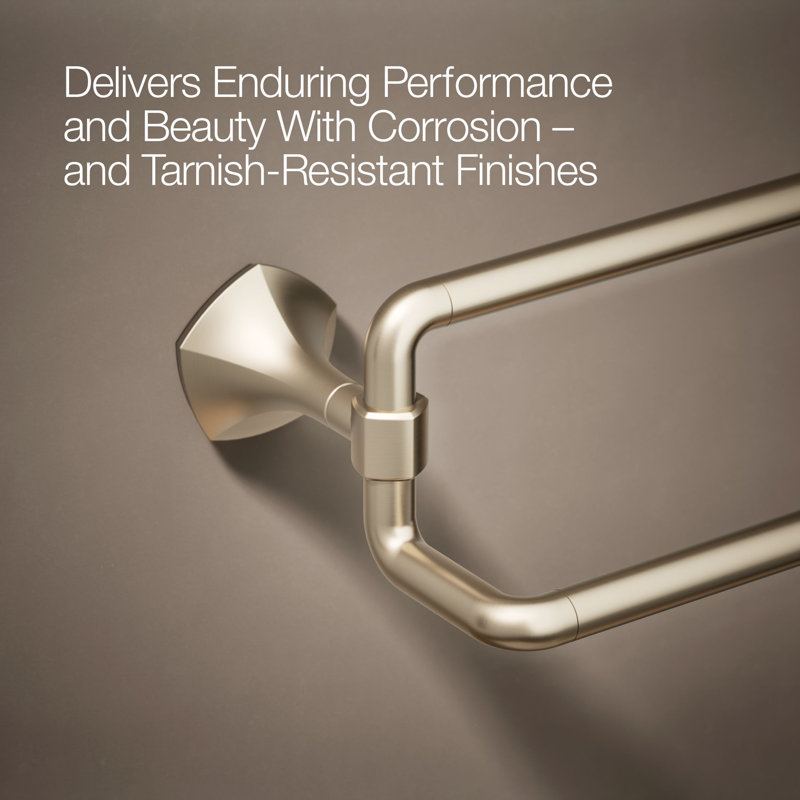 Occasion 24 In. Double Towel Bar, Vibrant Brushed Bronze