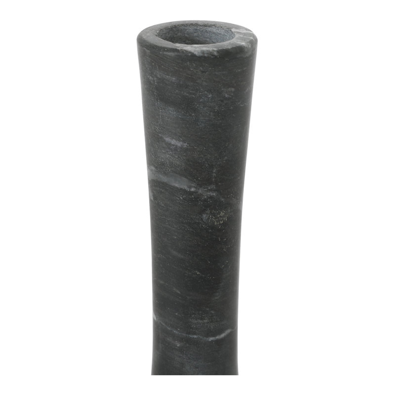 Brown Torrent Marble Tabletop Candlestick, 5.5" H