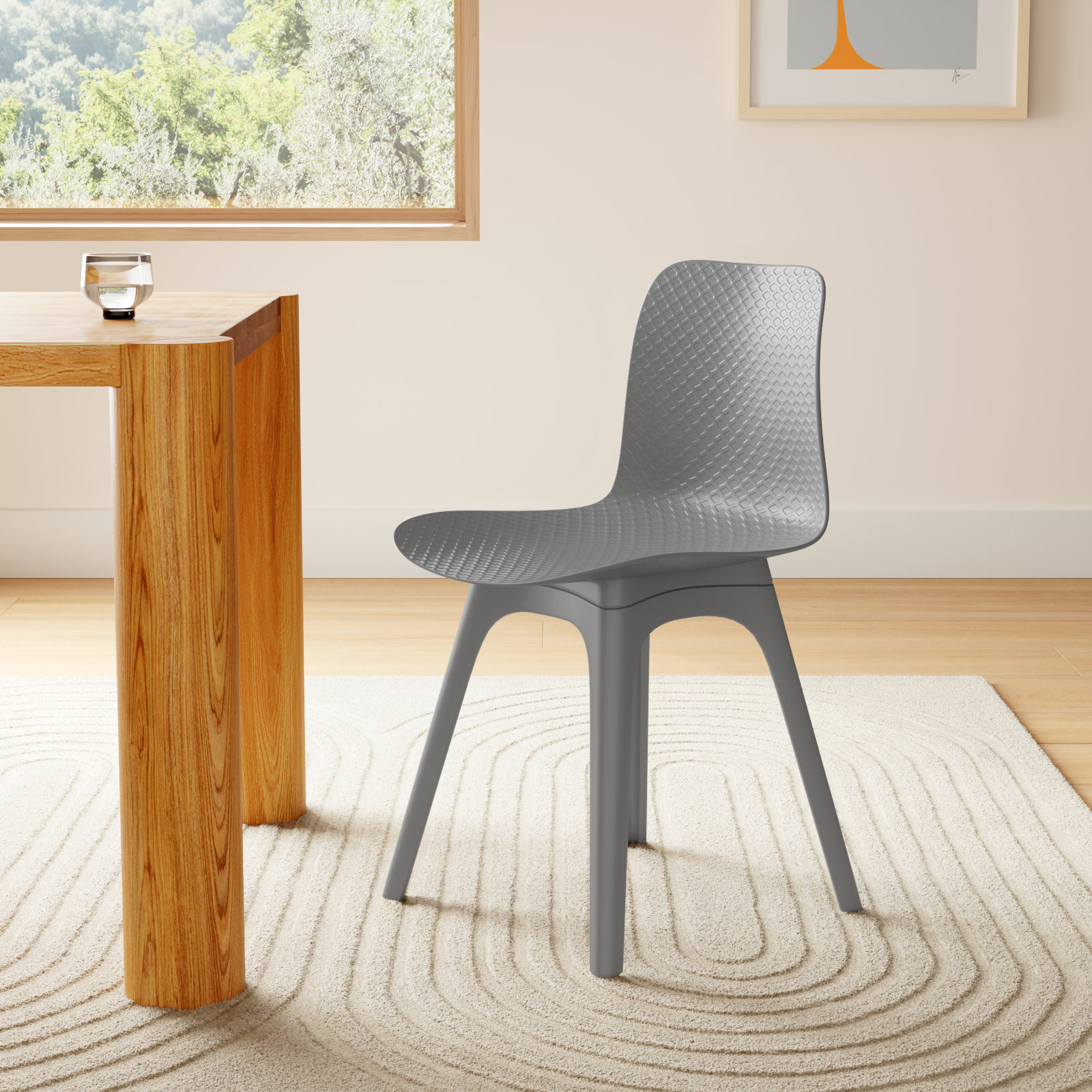 Brin Dining Chair, Gray