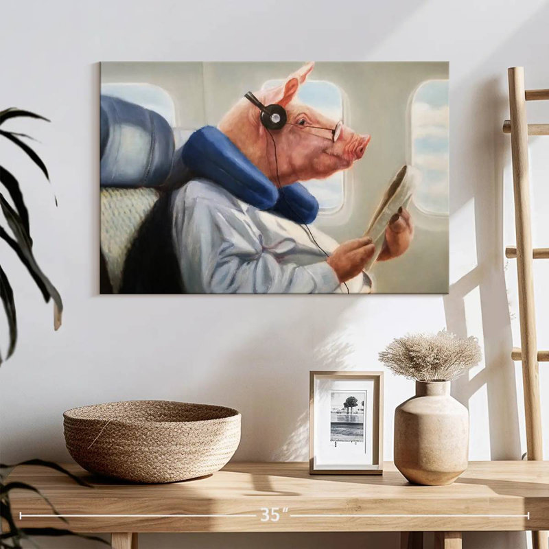 When Pigs Fly II, 30" H x 45" W