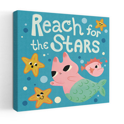 Contemporary Art Starfish Cat Fish Ocean Beach Art