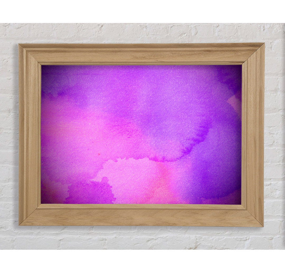 Pink And Purple Emerge - Einzelne Bilderrahmen Kunstdrucke