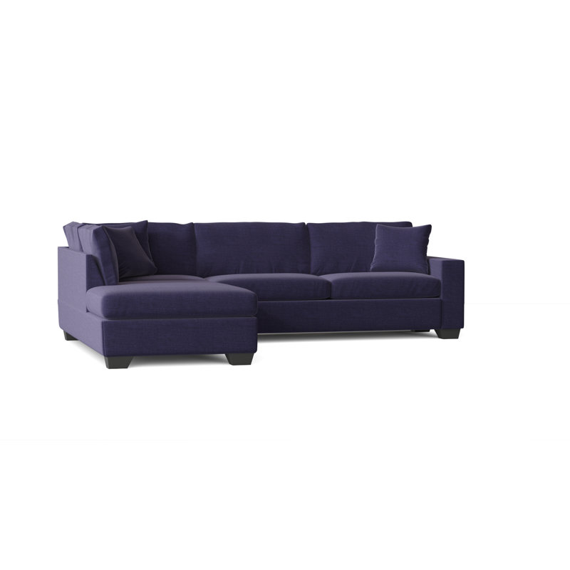 Hannah Upholstered L-Shaped Sectional Left Hand Facing, Oscar Amethyst