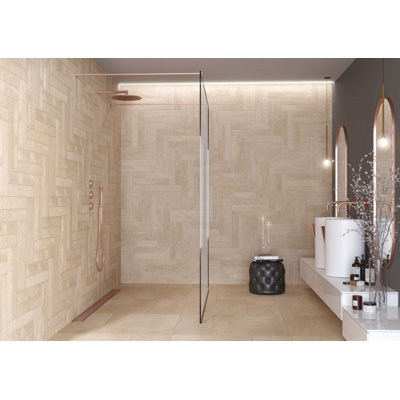Élément 3 po x 18 po Carrelage de sol et de mur en porcelaine mate Subway