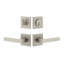 Quadrato Complete Entry Lever Set with Single Cylinder Deadbolt-761127764-761127752