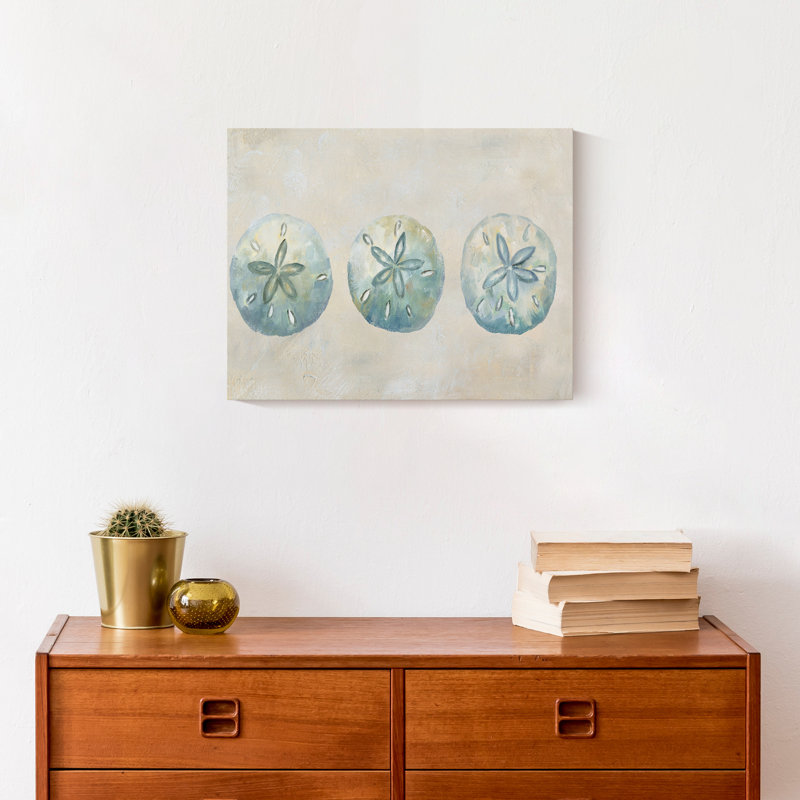 Sand Dollars sur toile, H 11 po x l 14 po x P 1,25 po