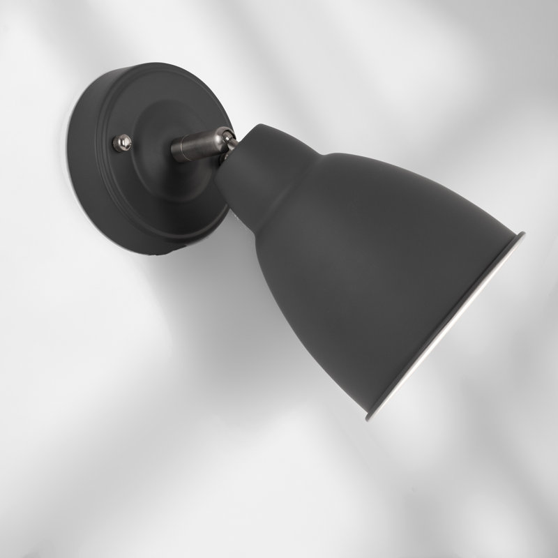 Grey Industrial Style Directional Unswitched Wall Light