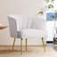 Chaise d'appoint en velours de 26 po de largeur-434735824