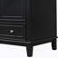 Meuble-lavabo 30 po sans lavabo, base seulement, armoire de salle de bain multifonctionnelle avec portes et tiroir, cadre solide et panneau de fibres à densité moyenne, noir