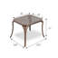 Table d'appoint en fonte d'aluminium avec plateau décoratif ajouré, table d'appoint intérieure et extérieure-502019219