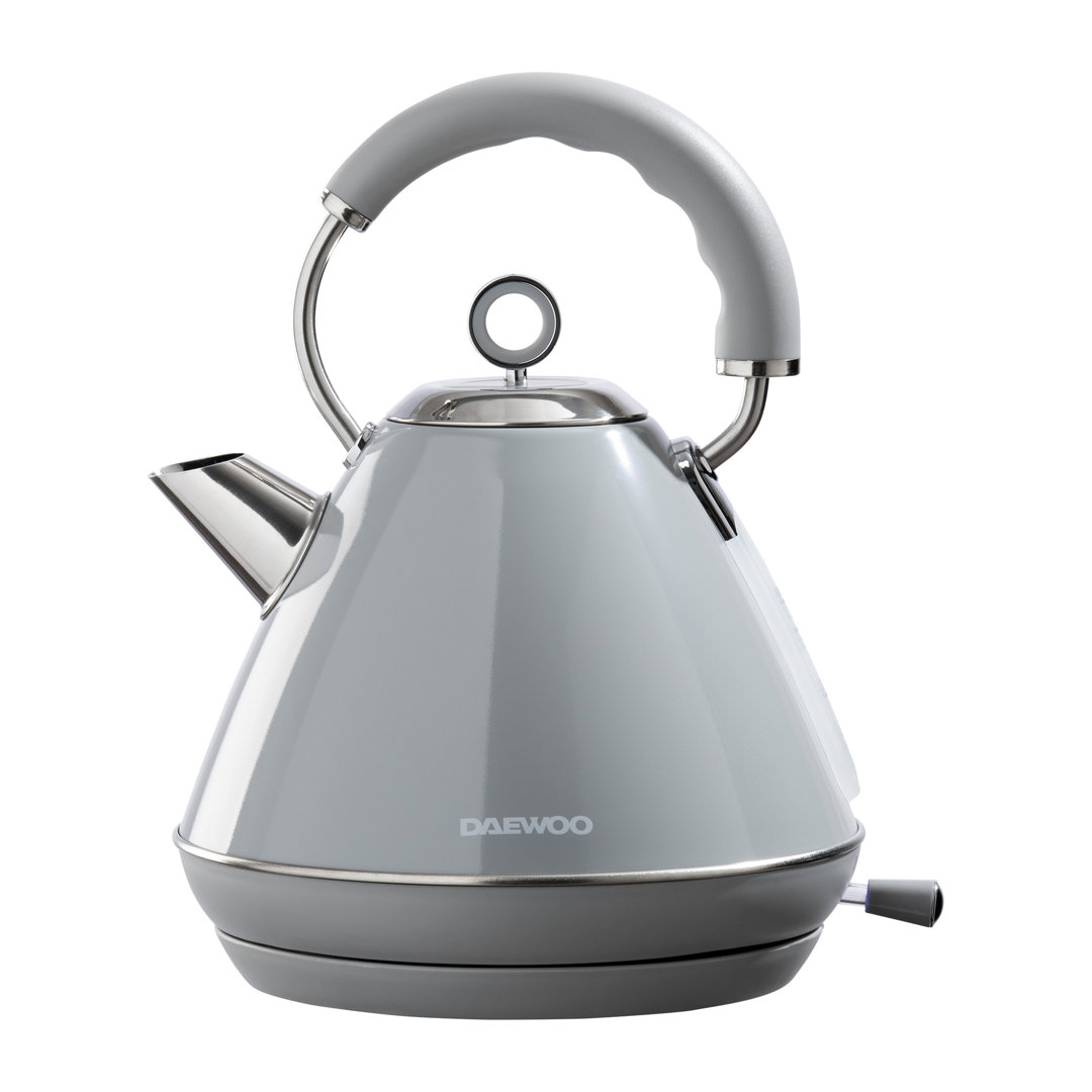 Daewoo Kengsington Pyramid Kettle Grey
