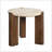 Leonardo Travertine Top & Dark Oak Coffee Table-749116512