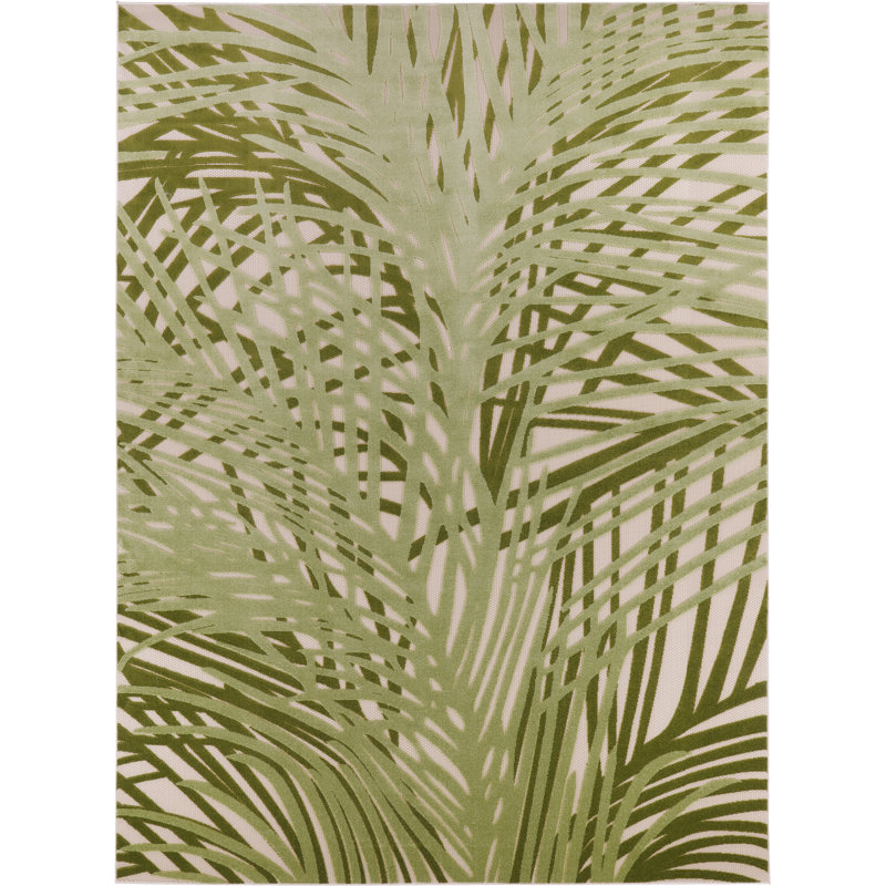 Tapis intérieur / extérieur Brasfield, Rectangle de 10 pi x 14 pi