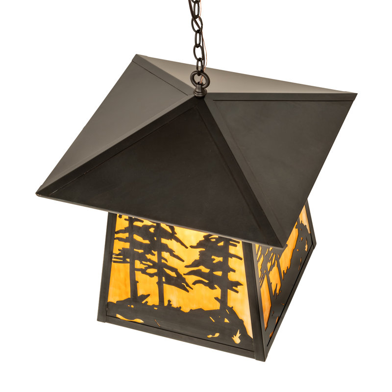 20" Square Stillwater Tall Pines Pendant