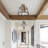 2-matte black dimmable industrial iron ceiling light