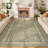 Bordered Machine Washable Area Rug with Non-Slip Backing Non-Slip Living Room Rug Easy-Cleaning Floor Carpet-926551687-926551683