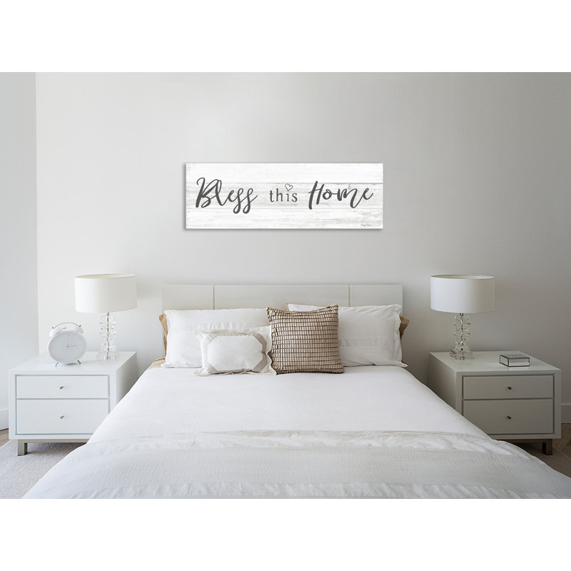 «Life At Home X Shiplap» par Avery Tillmon - Toile tendue panoramique, H 18 po x l 54 po x P 1,5 po