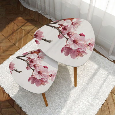 Ensemble de 2 tables basses gigognes Triangle