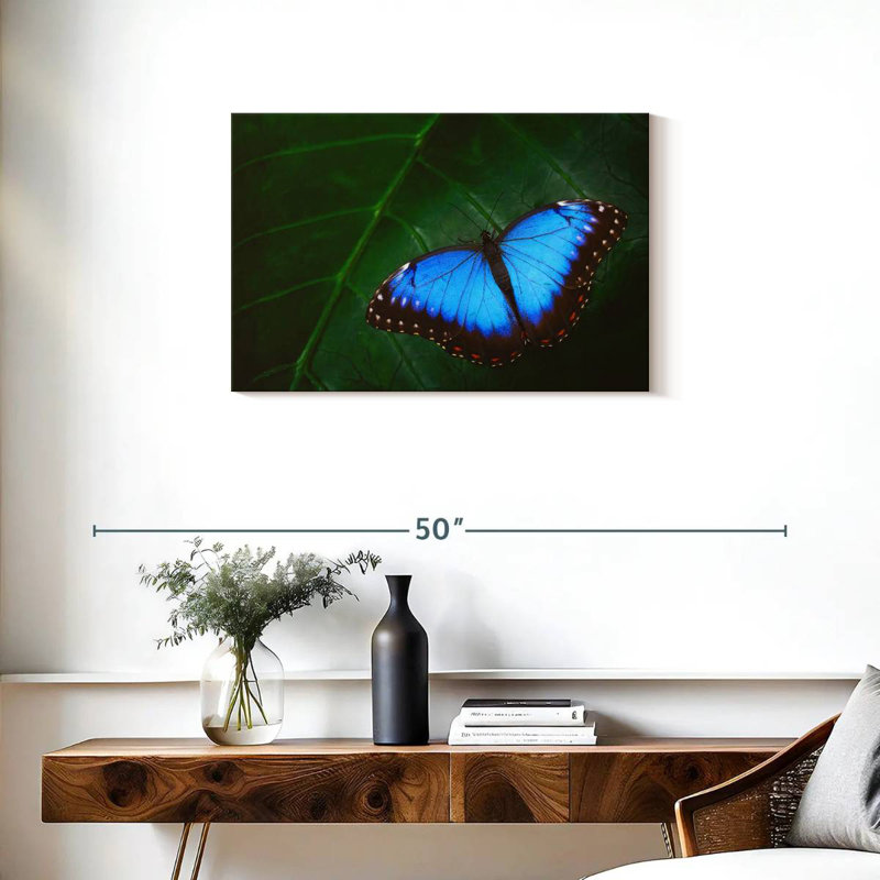 Brampt Pretty Blue Butterfly, 20" H x 30" W
