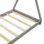 Lit plateforme House avec structure triangulaire-1064462186