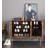 Minimalist light luxury black walnut shoe cabinet