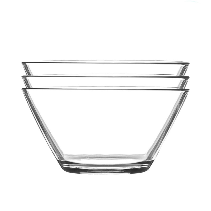 Argon Tableware - Glass Serving Bowls - 12cm - Clear