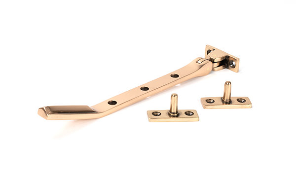 Art Deco Stay, 24.2cm H x 1.6cm W x 0.9cm D, Polished Bronze
