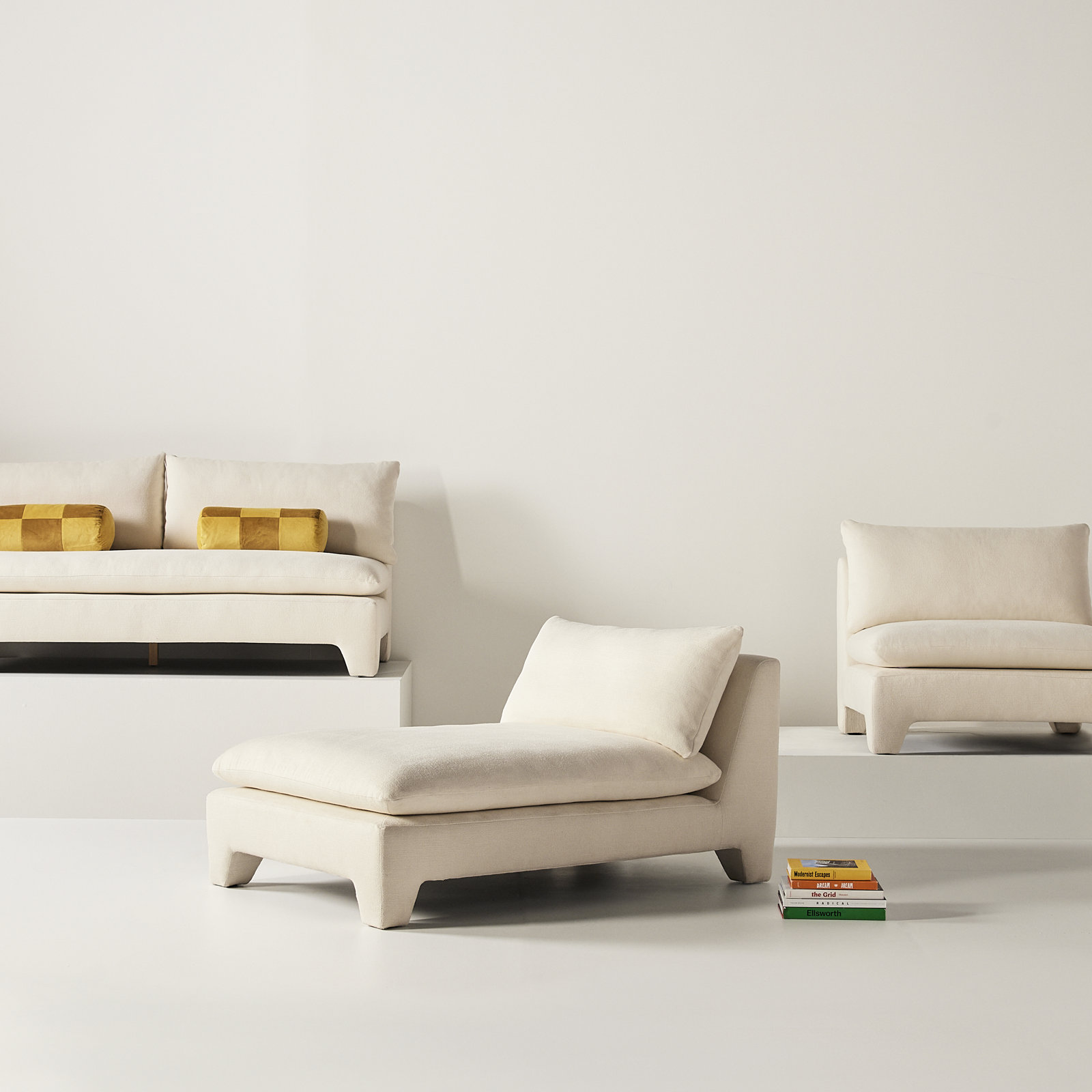 Annie Chaise, Cream Basketweave