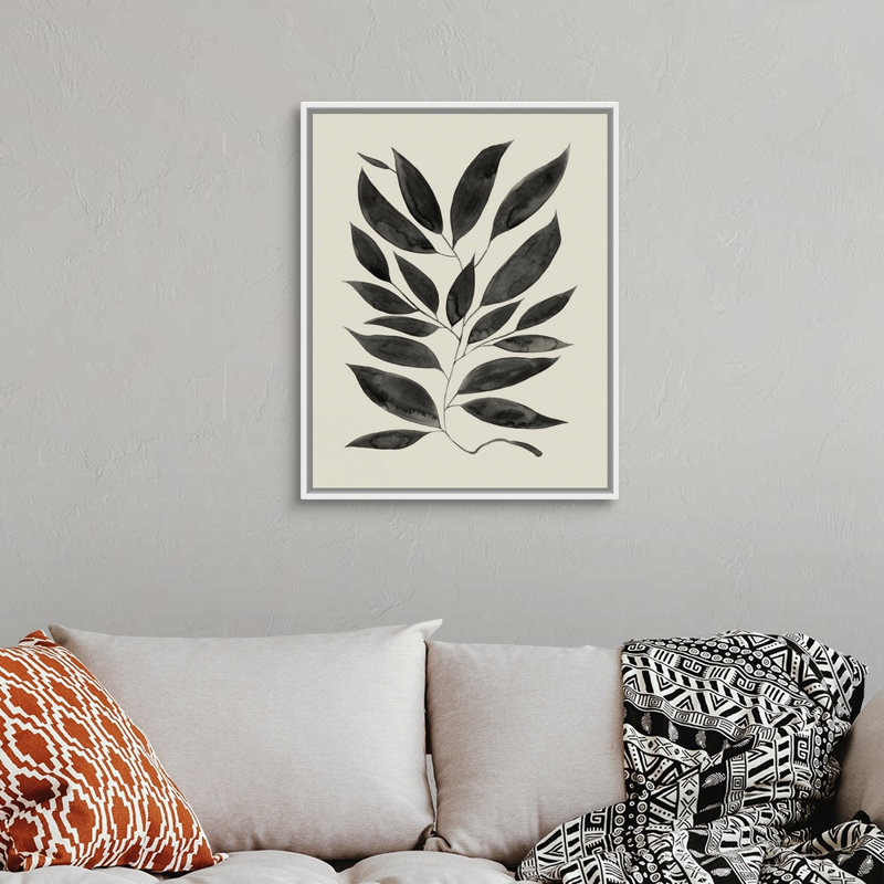 "Branched Composition I", art mural sur toile, Toile avec cadre blanc, H 32 po x l 26 po