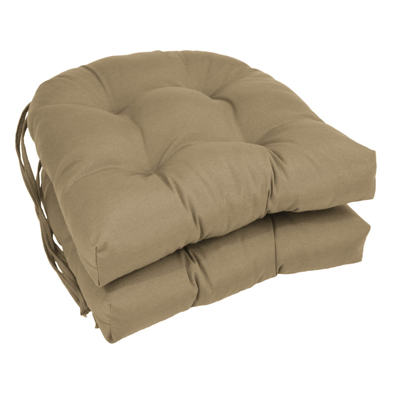 Coussin de chaise de salle à manger d'intérieur de 16 po, Caramel