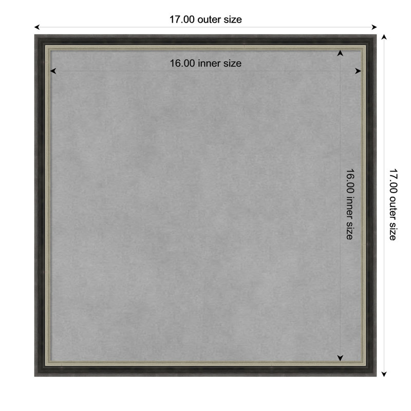 Tableau magnétique magnétique en métal, H 17 po x l 17 po