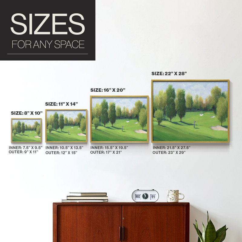 Fairway Shot I -Framed Print - Restickable