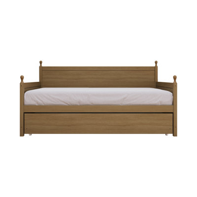 Nyagoa Solid Wood Twin Size Daybed with Twin Size Trundle